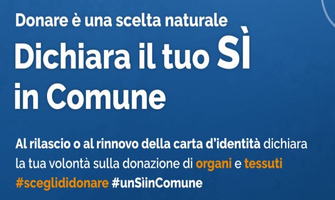 #unSìinComune – Campagna e Giornata Nazionale della donazione di organi e tessuti